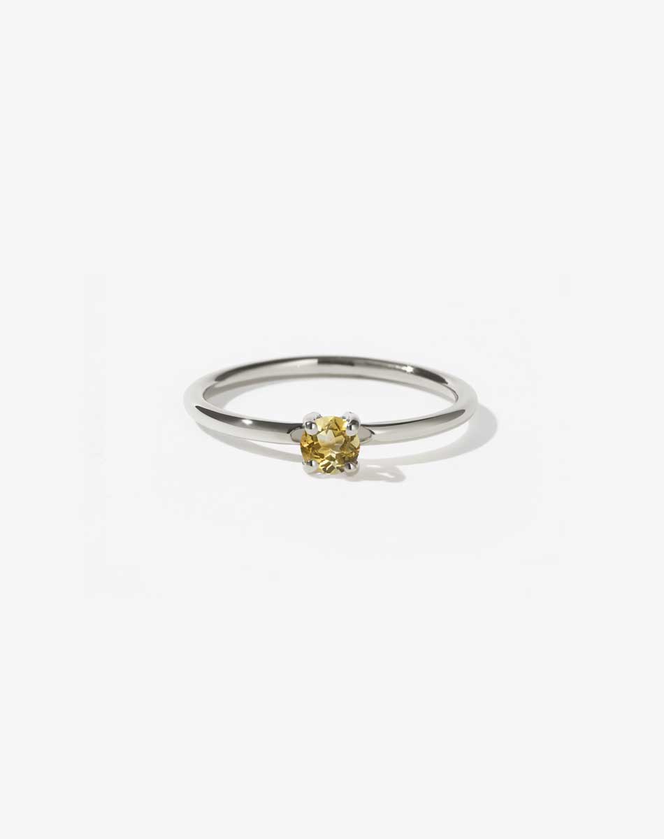 Micro Round Ring | Sterling Silver