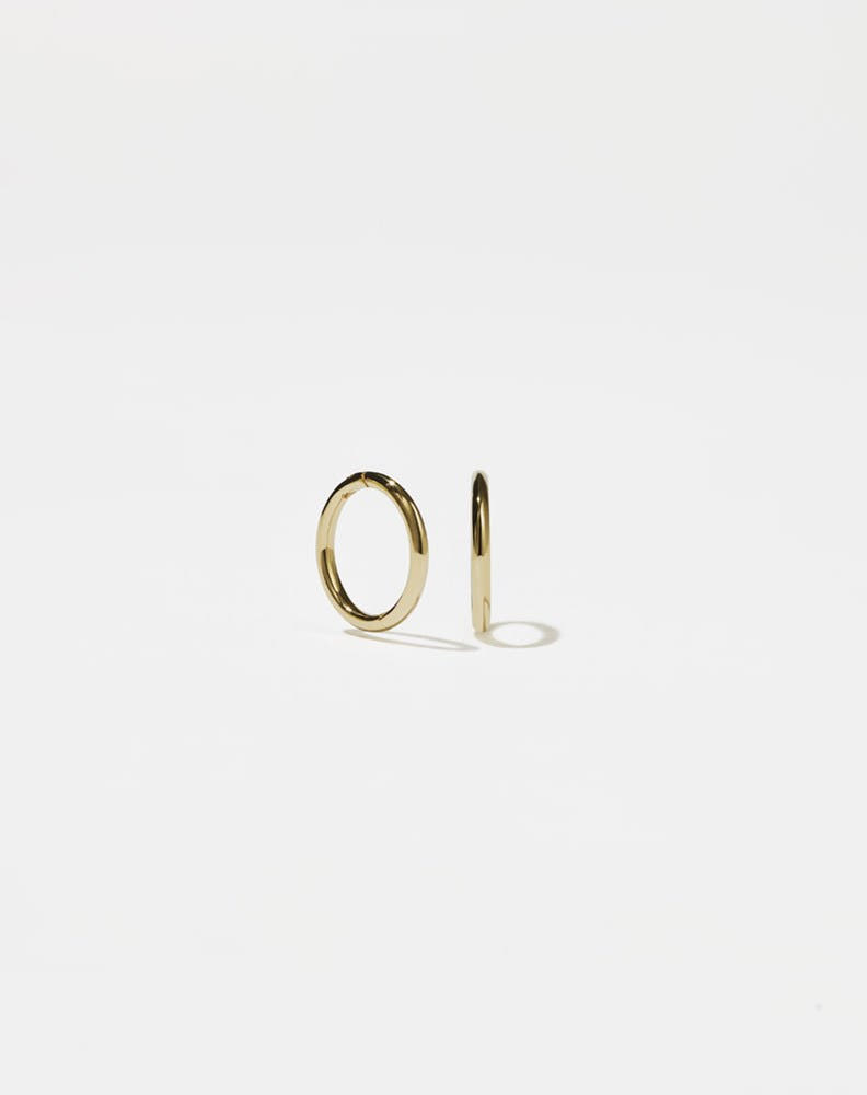 Mini Plain Hoop Earrings | 9ct Yellow Gold