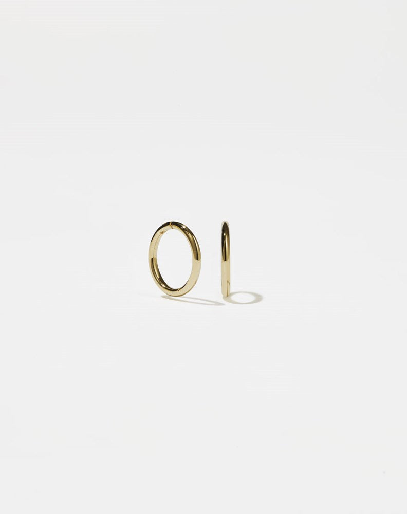 Mini Plain Hoop Earrings | 9ct Yellow Gold