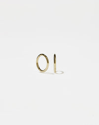 Mini Plain Hoop Earrings | 9ct Yellow Gold