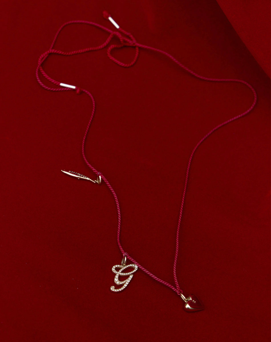 Red String Necklace | Sterling Silver