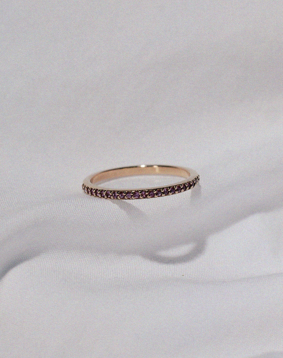 Sapphire Eternity Band | 9ct White Gold