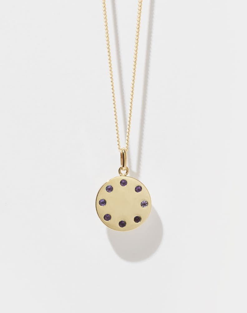 Stoned Necklace | 9ct Solid Gold