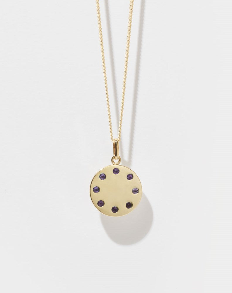Stoned Necklace | 23k Gold Plated