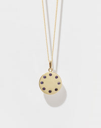 Stoned Necklace | 23k Gold Plated