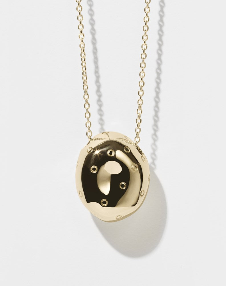 Strawberry Necklace Large | 23kt Gold Plated
