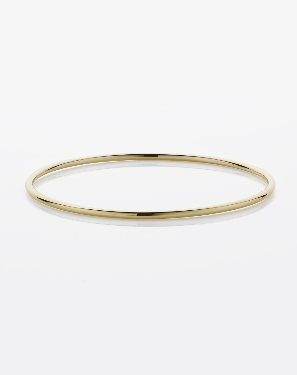 2mm Round Bangle | 9ct Solid Gold