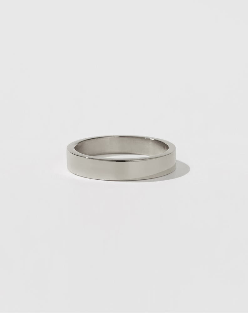 4mm Plain Band | 9ct White Gold