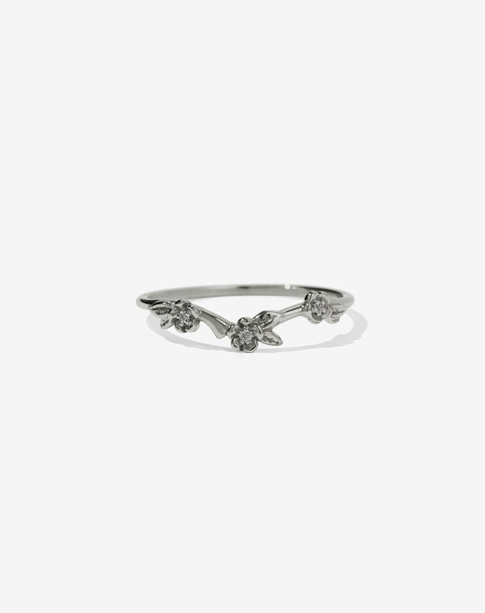 Alba Band Stone Set | 18ct White Gold