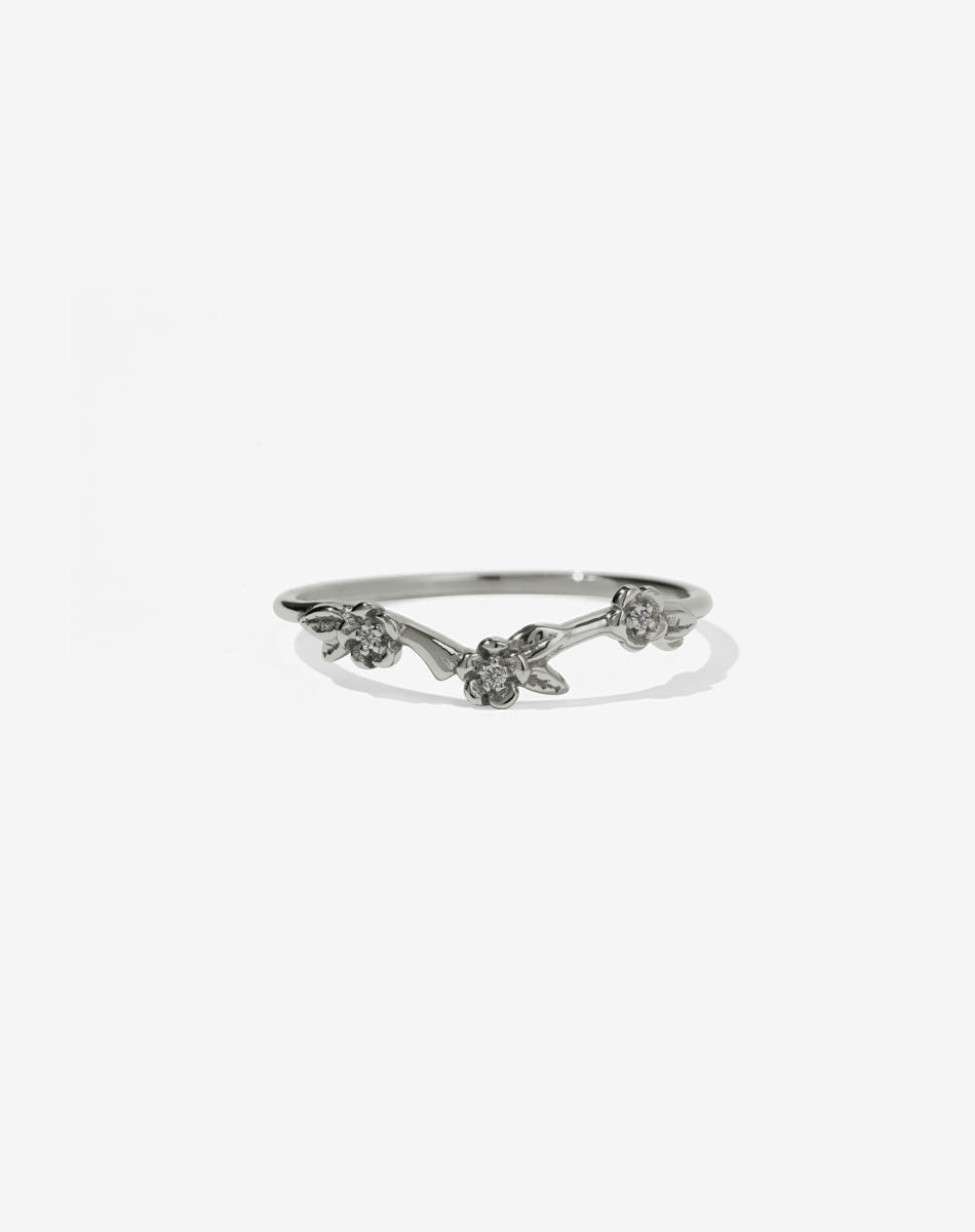 Alba Band Stone Set | 18ct White Gold