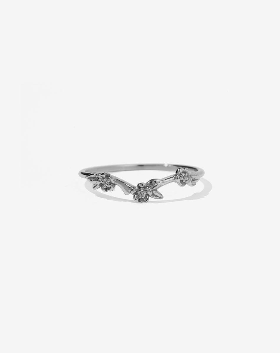 Alba Band Stone Set | Platinum