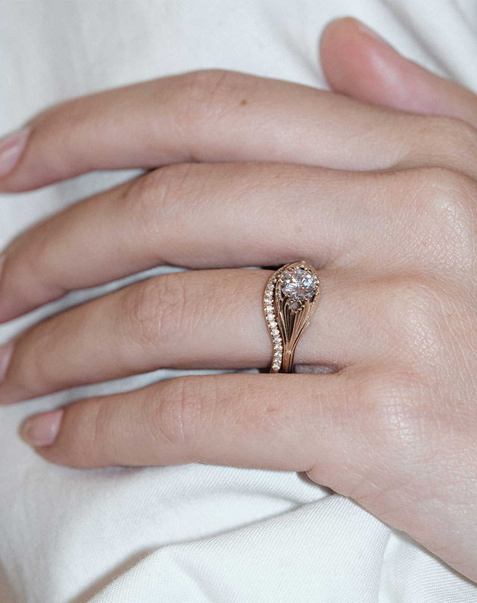 Aphrodite Band Pave | 9ct Yellow Gold