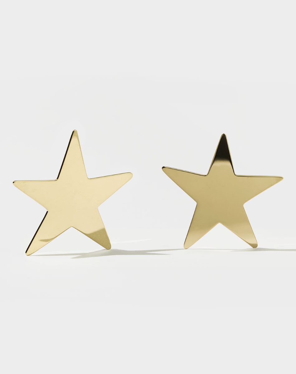 Big Star Earrings | 9ct Yellow Gold