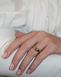 Claude Band Plain | Gold Vermeil