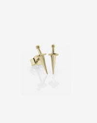 Dagger Stud Earrings | 9ct Yellow Gold