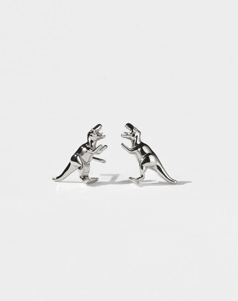 Dinosaur Stud Earrings | Sterling Silver