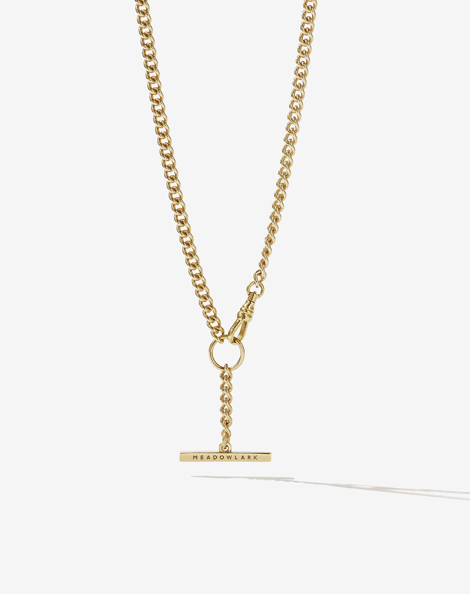 Fob Chain Necklace | 9ct Solid Gold