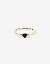 Micro Heart Jewel Ring | 9ct Yellow Gold