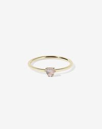 Micro Heart Jewel Ring | 9ct Yellow Gold