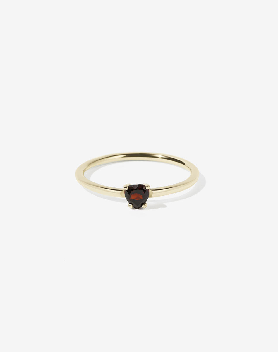Micro Heart Jewel Ring | Gold Vermeil