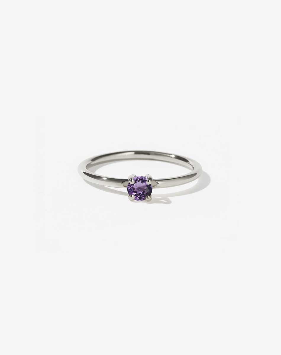 Micro Round Ring | Sterling Silver