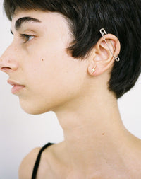 Nell Lightning Bolt Stud Earrings | Gold Plated