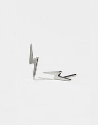 Nell Lightning Bolt Stud Earrings | Sterling Silver