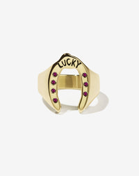 Nell Lucky Ring Stone Set | 9ct Yellow Gold