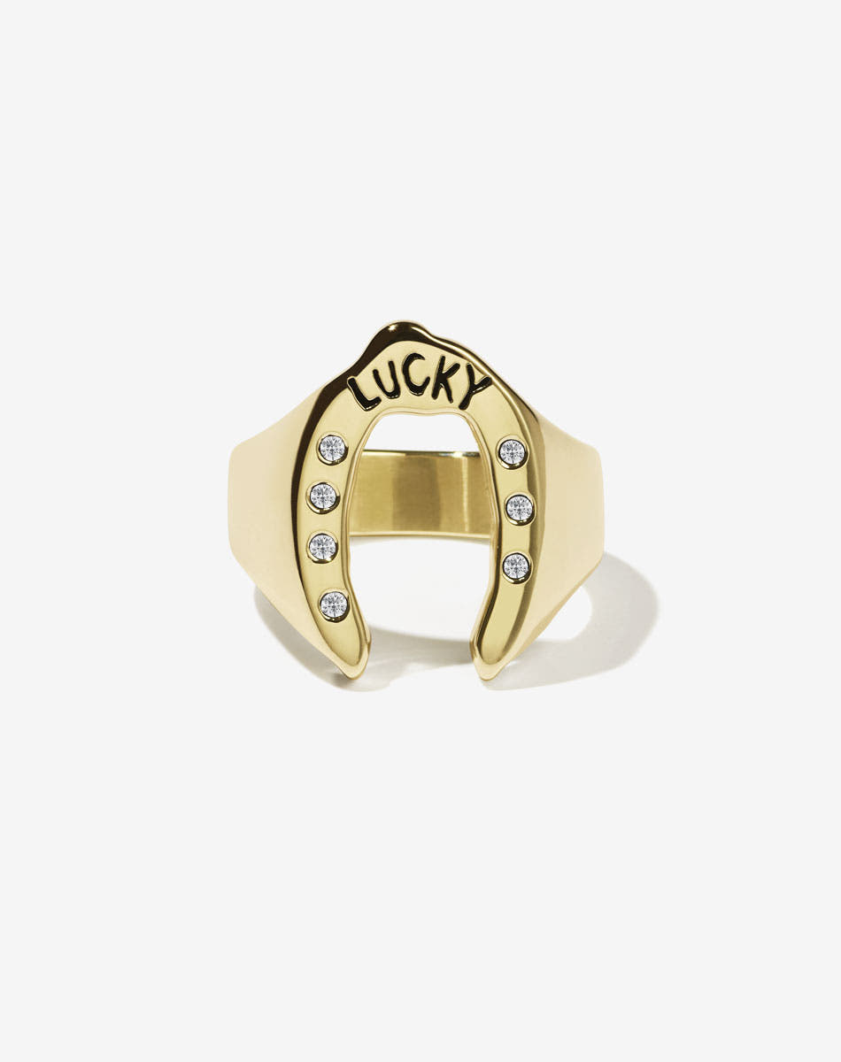 Nell Lucky Ring Stone Set | 9ct Yellow Gold