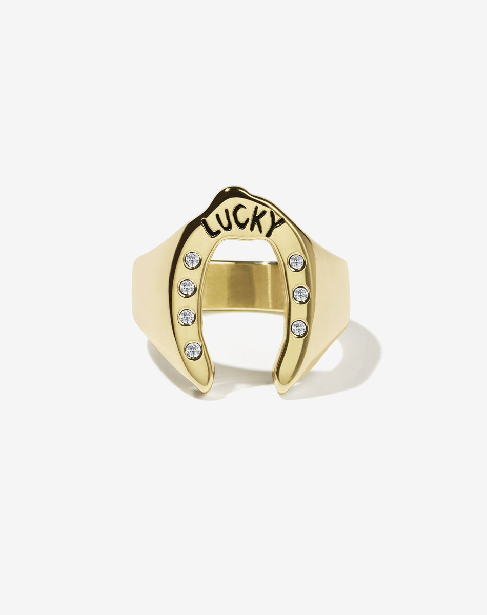 Nell Lucky Ring Stone Set | 9ct Yellow Gold