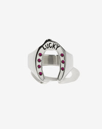 Nell Lucky Ring Stone Set | Sterling Silver
