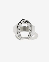 Nell Lucky Ring Stone Set | Sterling Silver