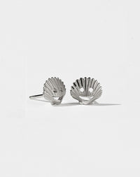Nell Shell Stud Earrings | Sterling Silver