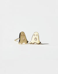 Nell Ghost Stud Earrings | 23k Gold Plated