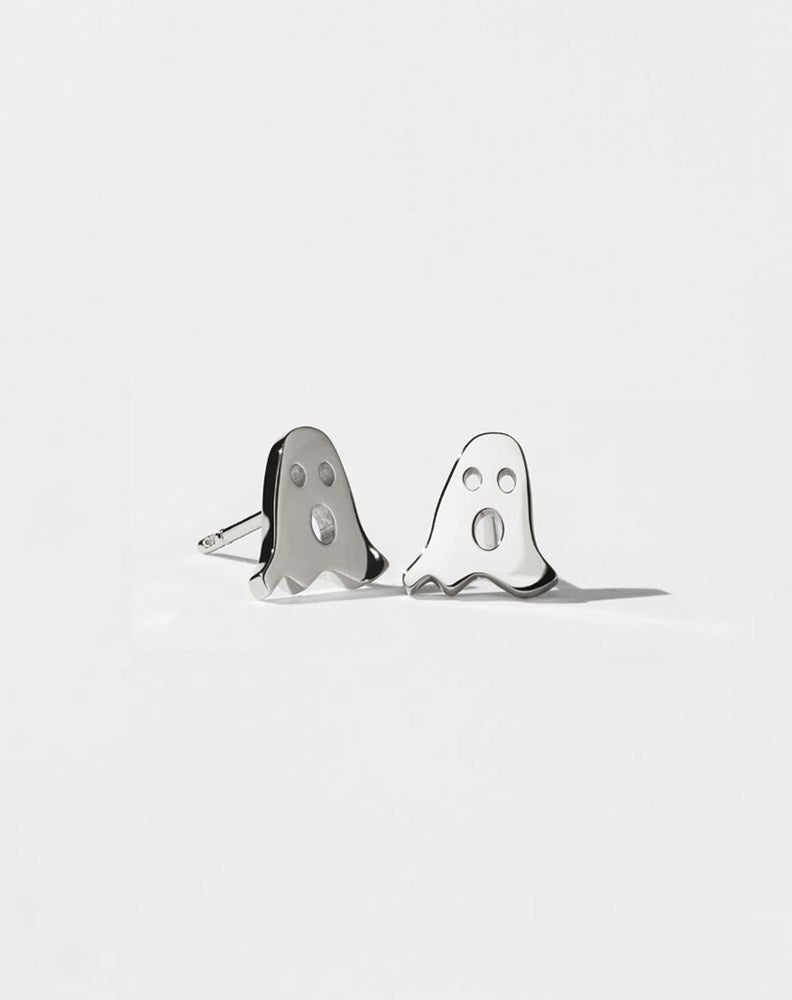 Nell Ghost Stud Earrings | Sterling Silver