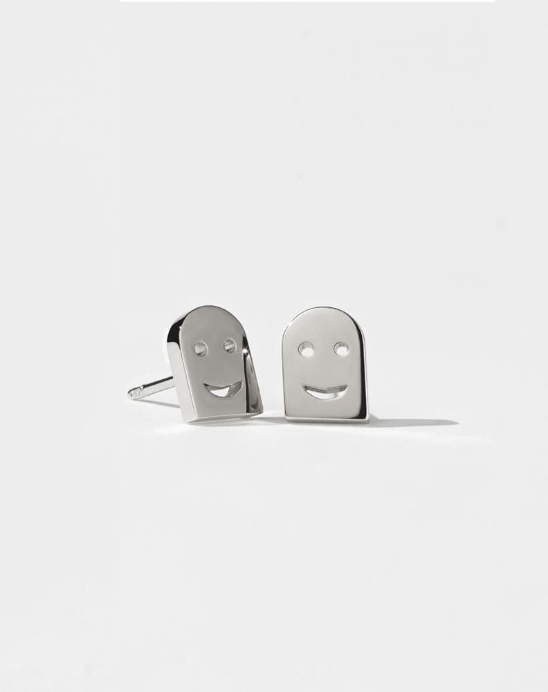 Nell Headstone Stud Earrings | Sterling Silver