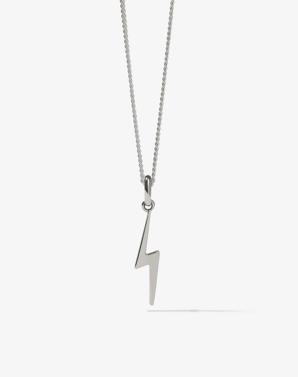 NELL Lightning Bolt Necklace | Sterling Silver