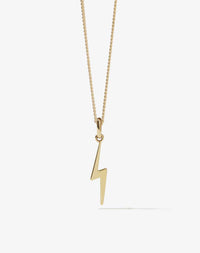NELL Lightning Bolt Necklace | 9ct Yellow Gold