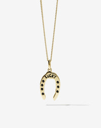 Nell Lucky Necklace Stone Set | 9ct Solid Gold
