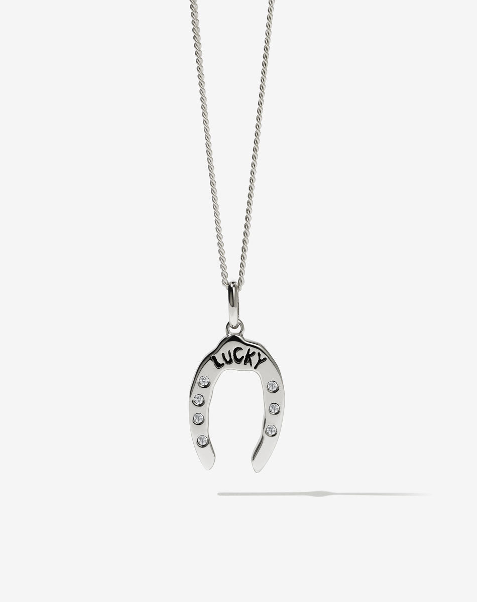 Nell Lucky Necklace Stone Set | Sterling Silver