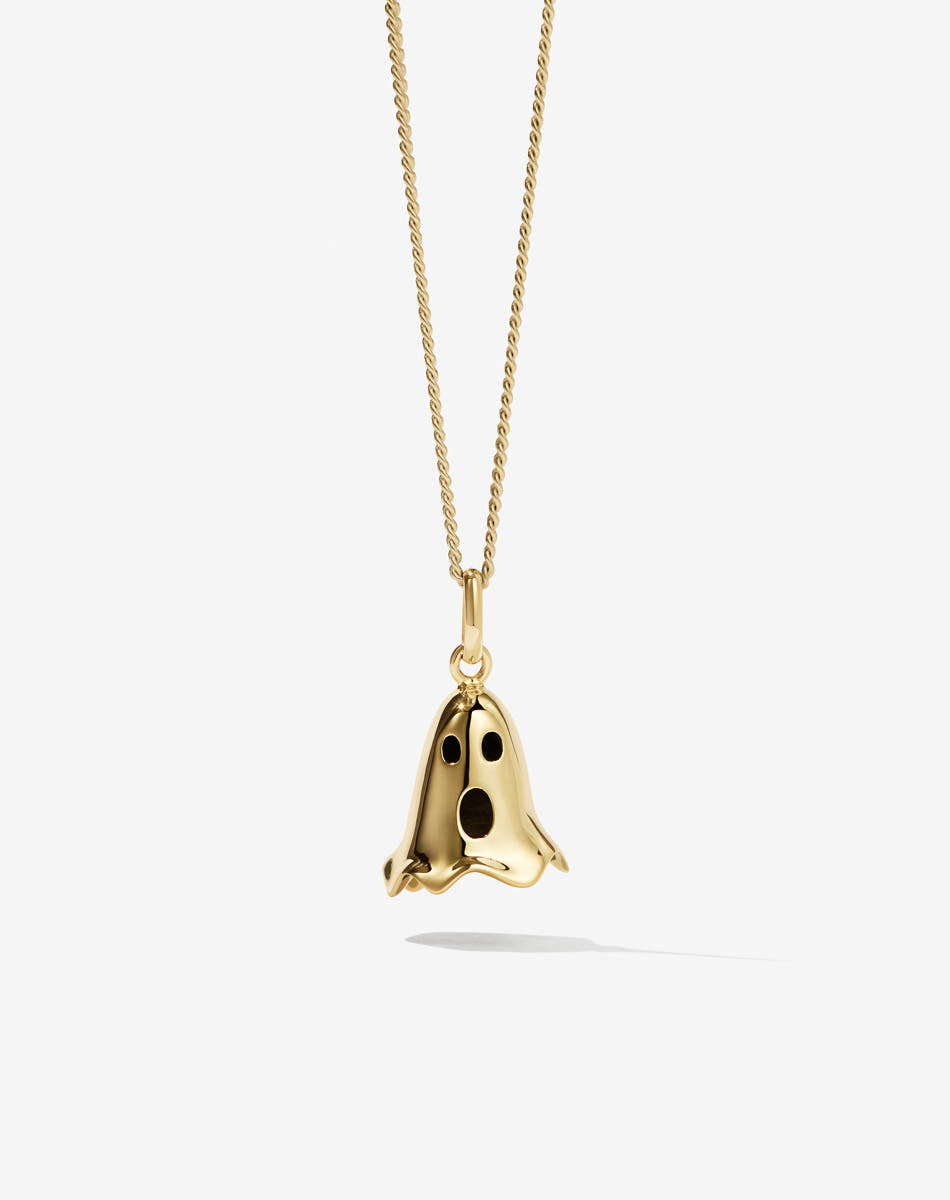 NELL Ghost Necklace | 9ct Yellow Gold