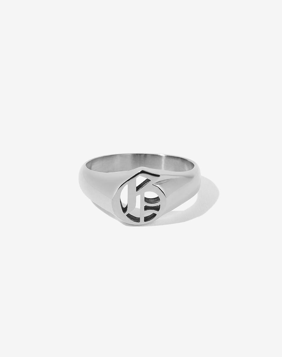 Capital Letter Signet | Sterling Silver