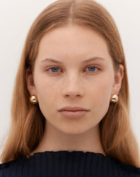 Orb Earrings Medium | 9ct Yellow Gold