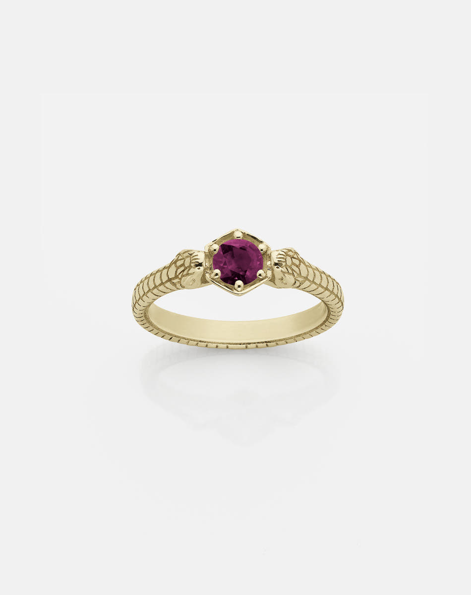 Snake Bite Ring | 9ct Yellow Gold
