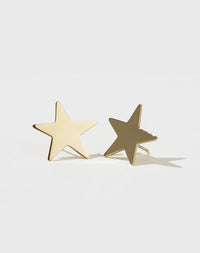 Star Earrings Medium | 9ct Yellow Gold