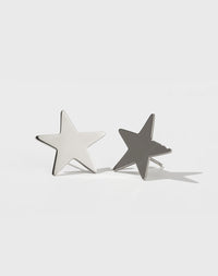 Star Earrings Medium | Sterling Silver