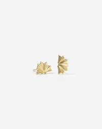 Vita Stud Earrings Small | 9ct Yellow Gold