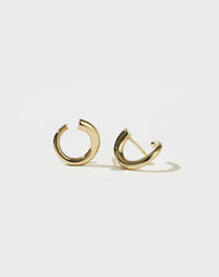 Wave Earrings Small | 9ct Yellow Gold