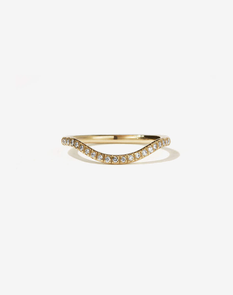 Aphrodite Band Pave | 9ct Yellow Gold