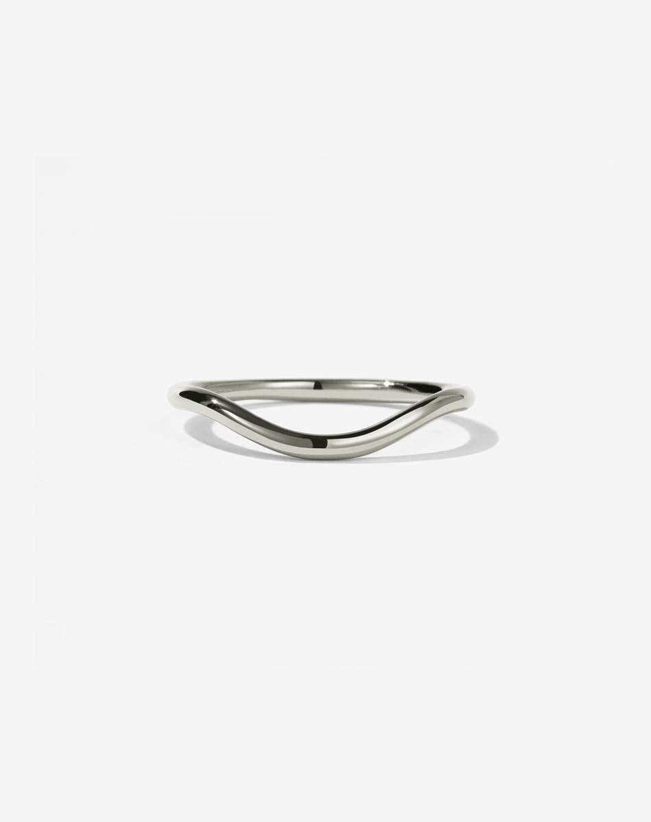 Aphrodite Band Plain | 9ct White Gold